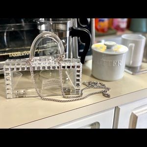 Zara clear mini bag